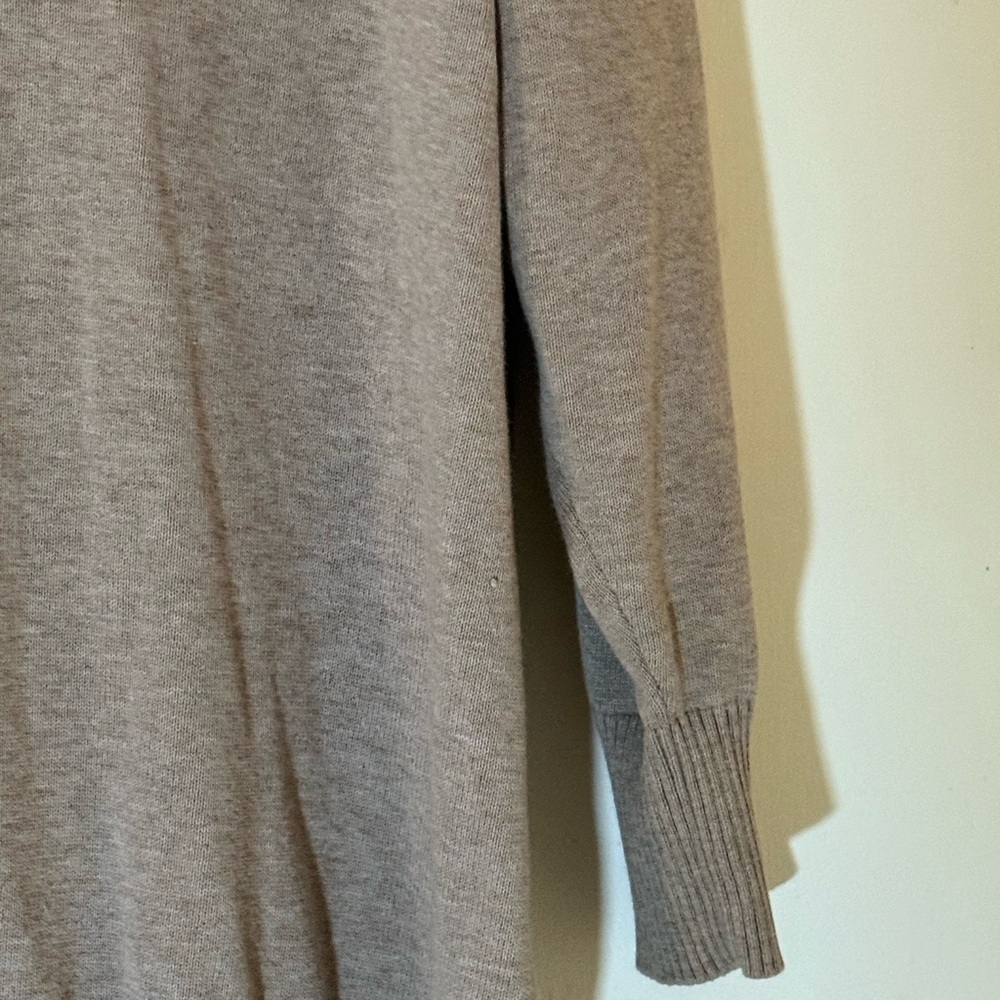 St. John's Bay Taupe Cowl Neck Sweater - Picture 6 of 7